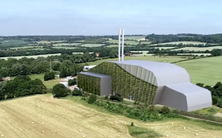 Image of proposed Energy Recovery Facility in the Wey Valley